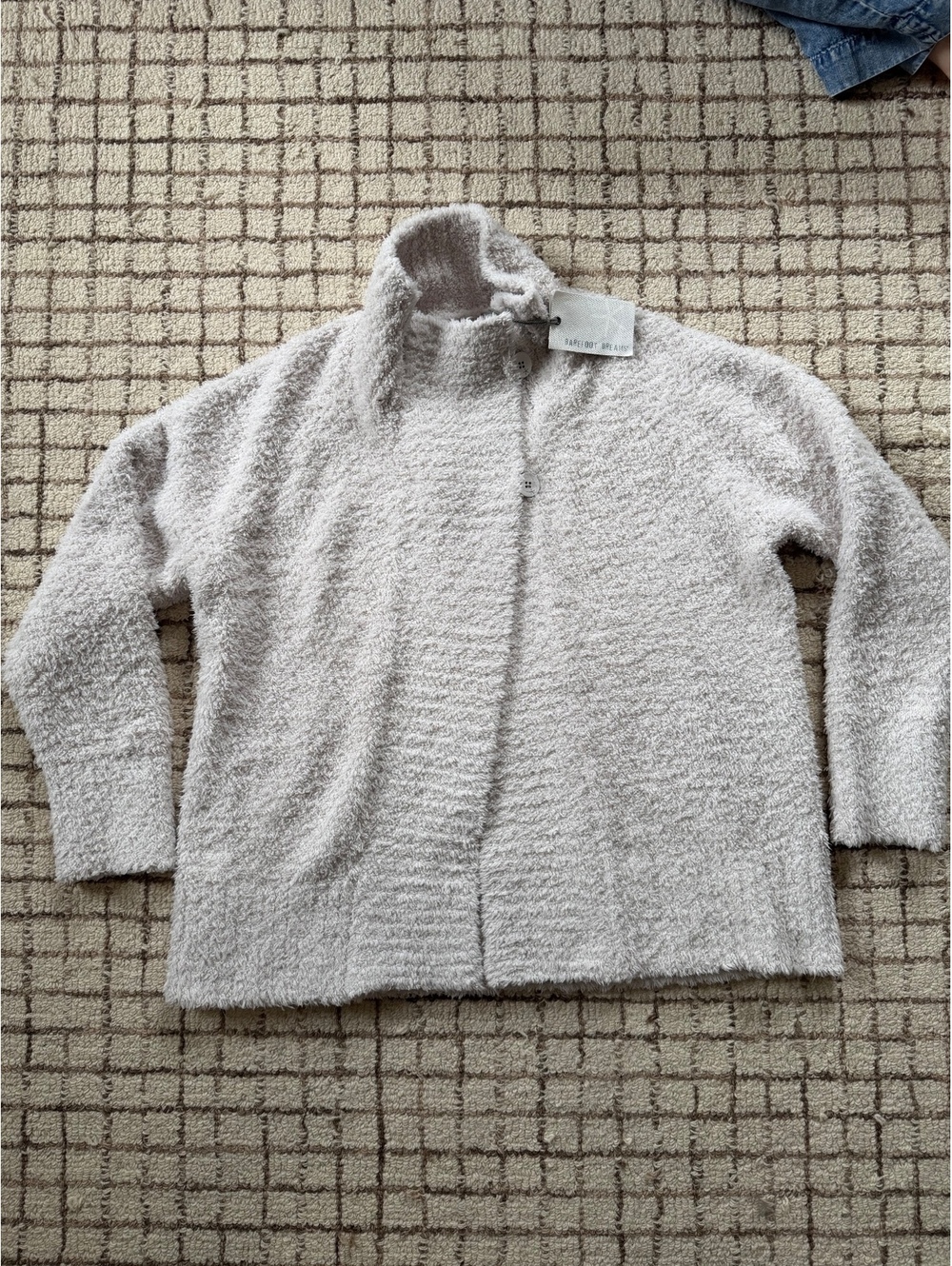 Women’s Barefoot Dreams NWT cowl neck cardigan cozy chic minimalist large gray